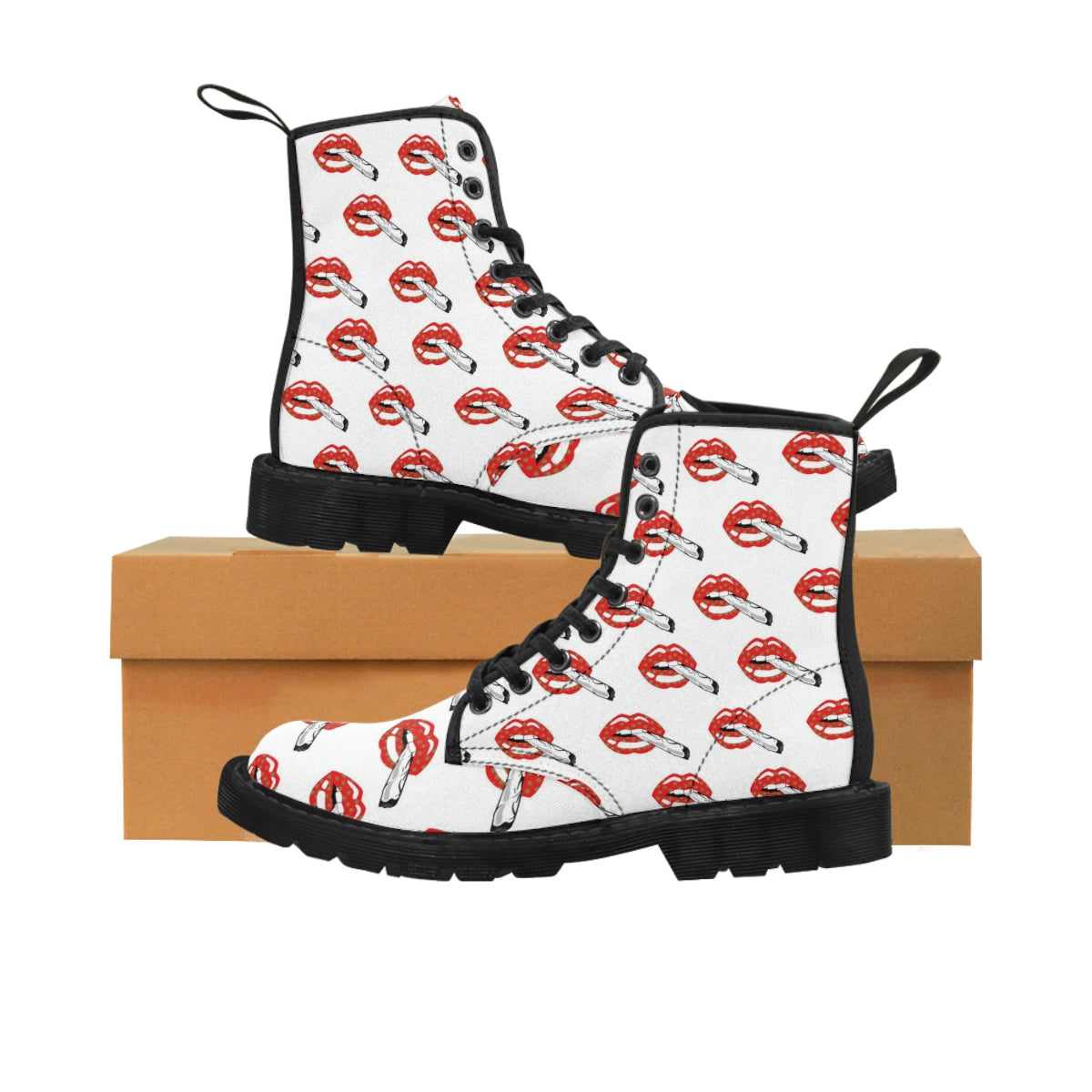 Puff Puff Pass! Women's Canvas Boots