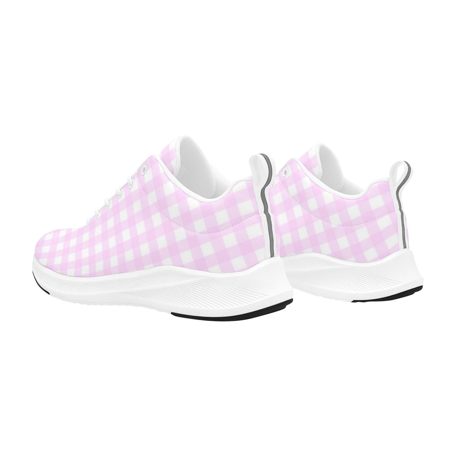 Pink Gingham Margot Inspired Women's Sneakers