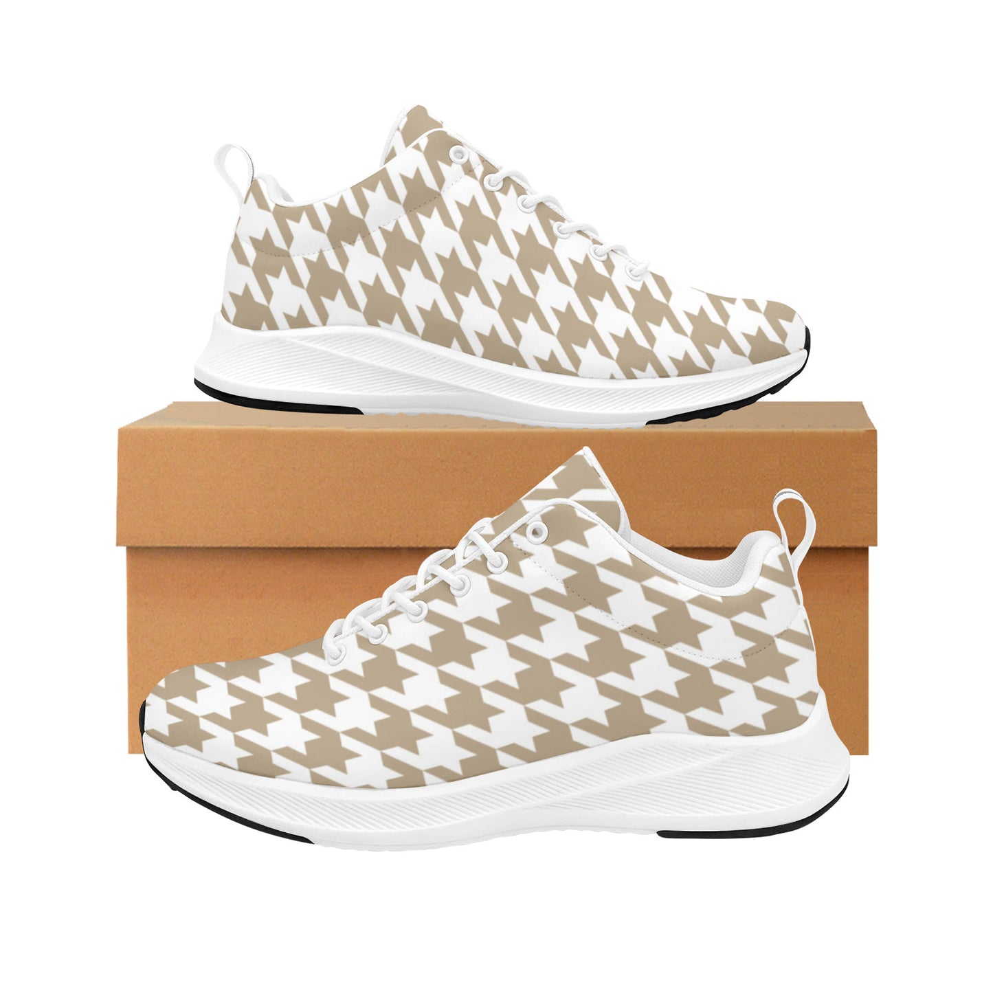 Houndtooth Neutrals Women's Sneakers