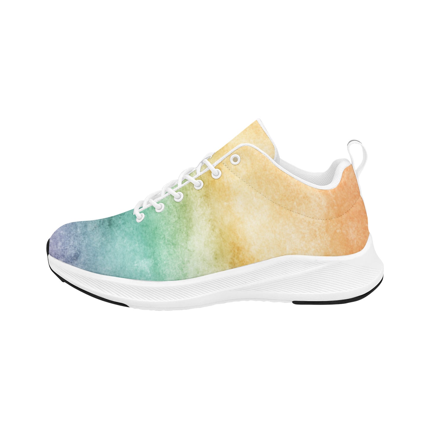 Pastel Rainbow Ombre Splash Women's Running Sneakers