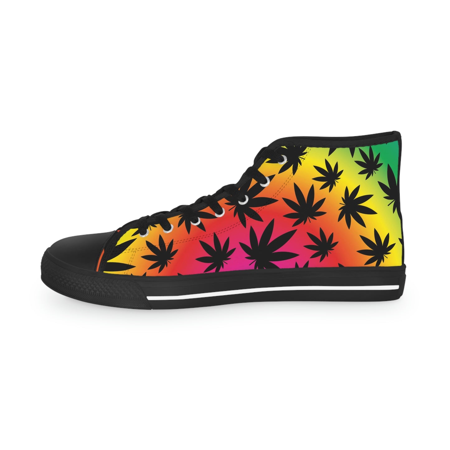 Ombre 420 Weed Chucks Men's High Top Sneakers