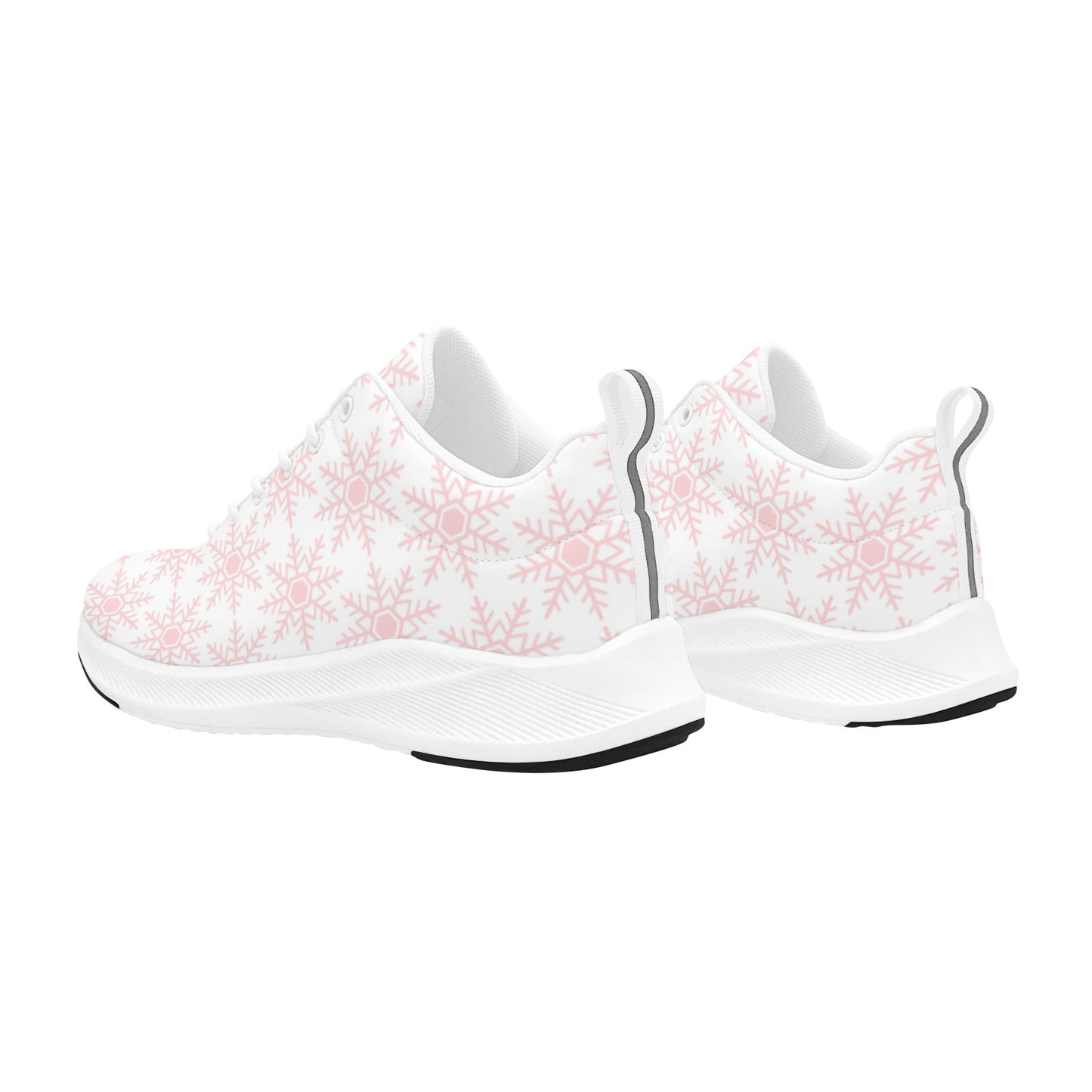 Pink Snowflake Christmas Women's Sneakers