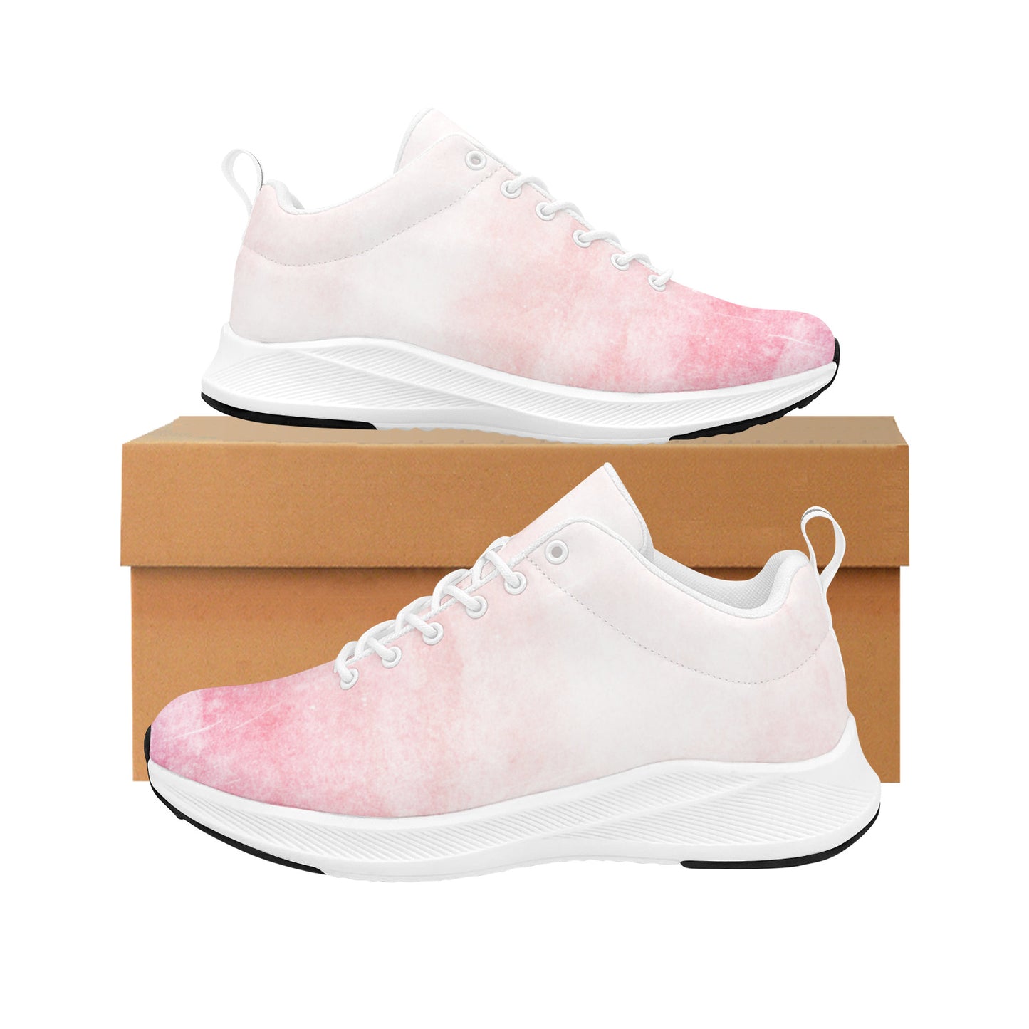 Pink Splash Ombre Women's Running Shoes