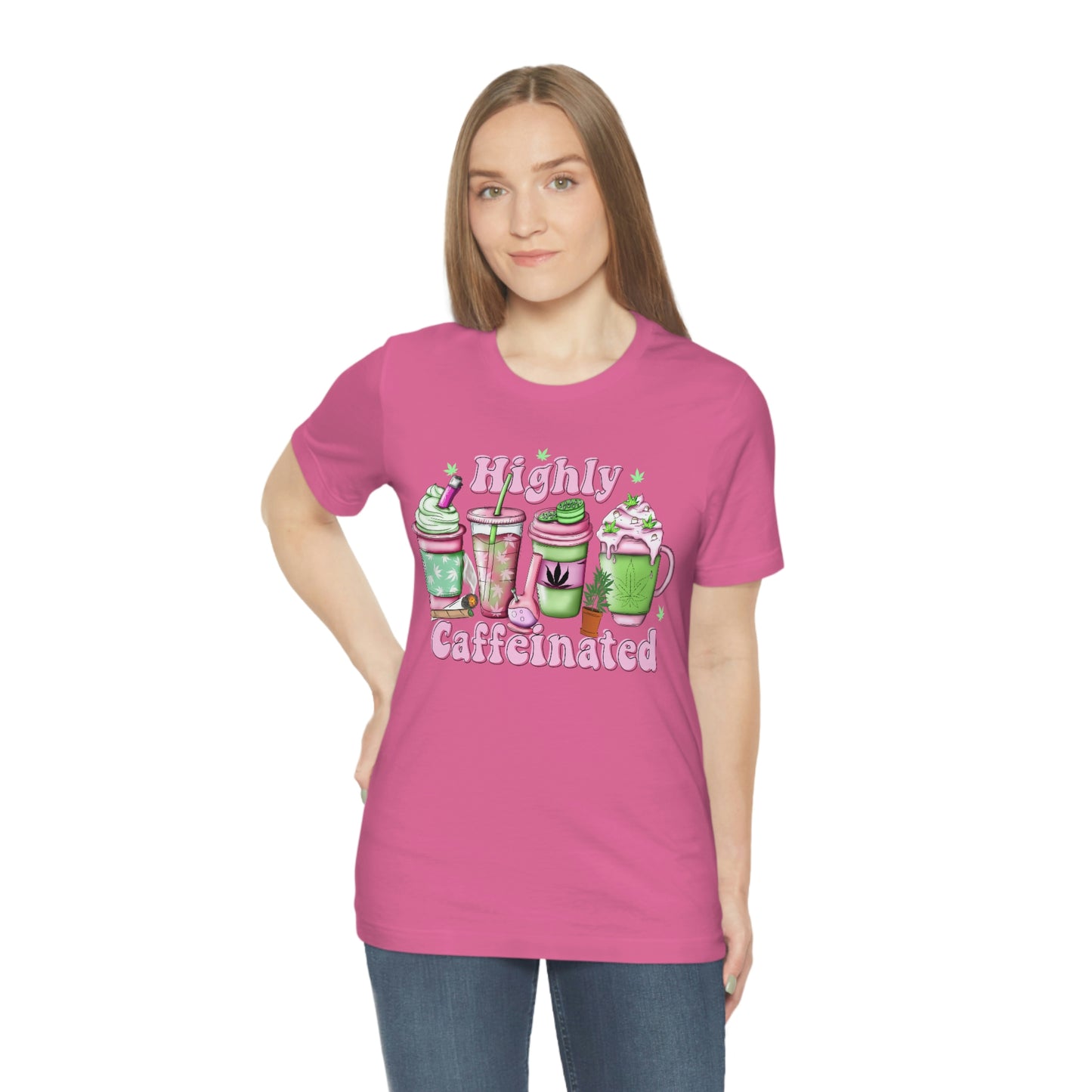 Highly Caffeinated 420 Unisex Jersey Short Sleeve Tee