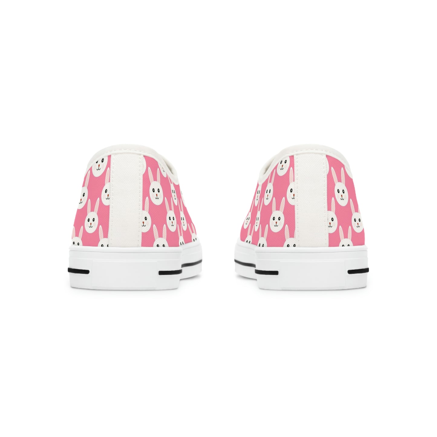 Pink Bunny Women's Low Top Sneakers