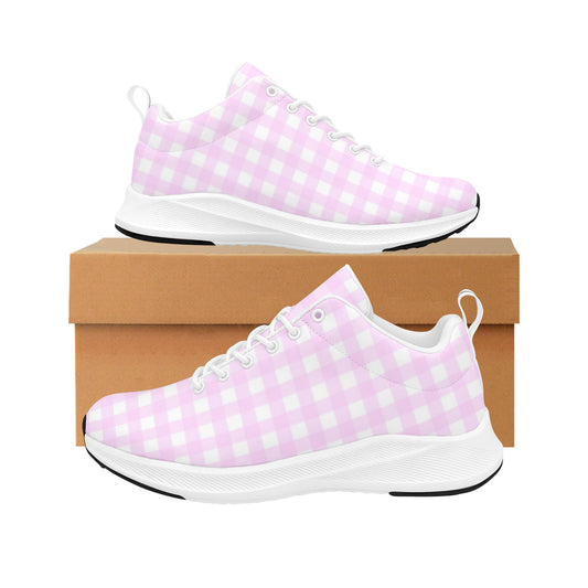 Pink Gingham Margot Inspired Women's Sneakers