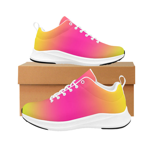 Pink and Yellow Ombre 2 Women's Running Shoes