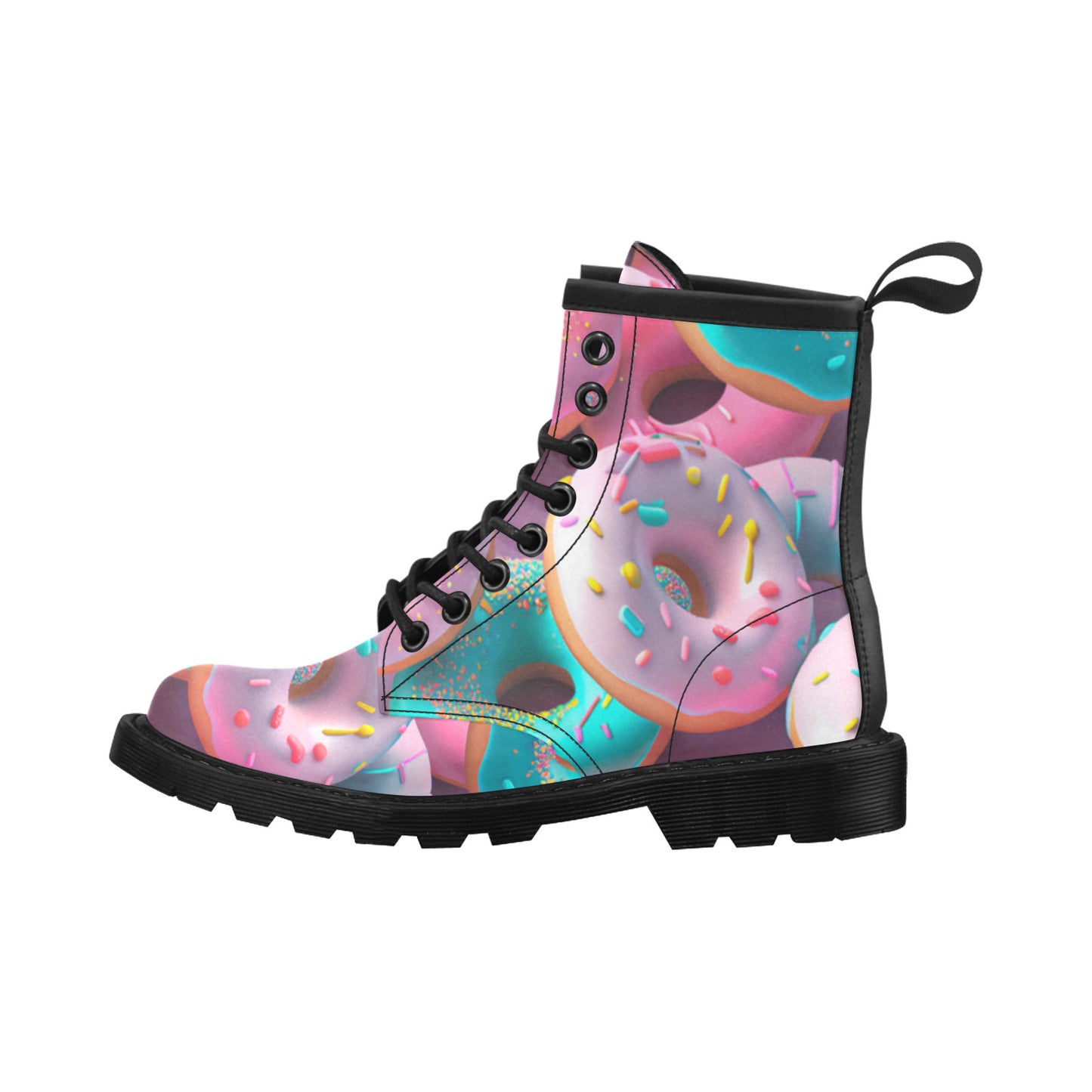 Donut With Sprinkles Women's Combat Boots