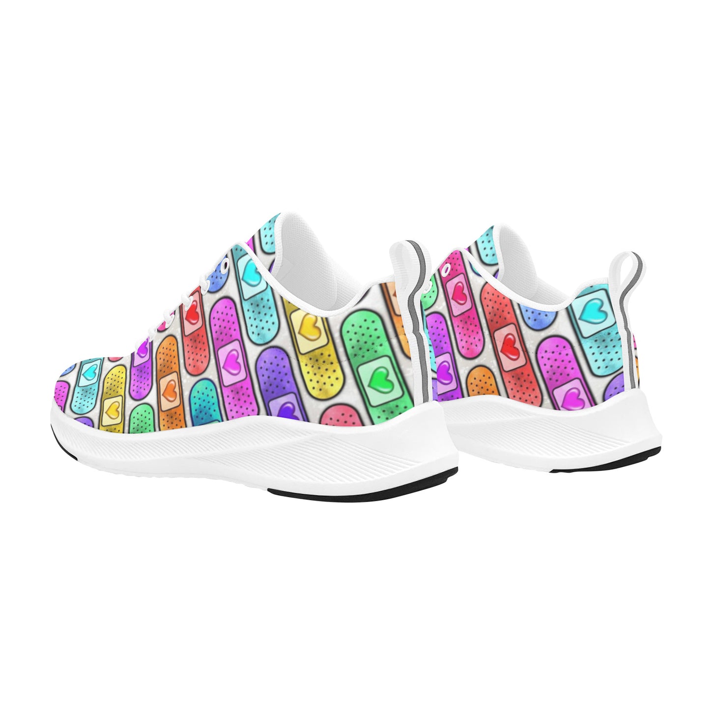 Rainbow Bandaids Pediatric Nurse Women's Sneakers