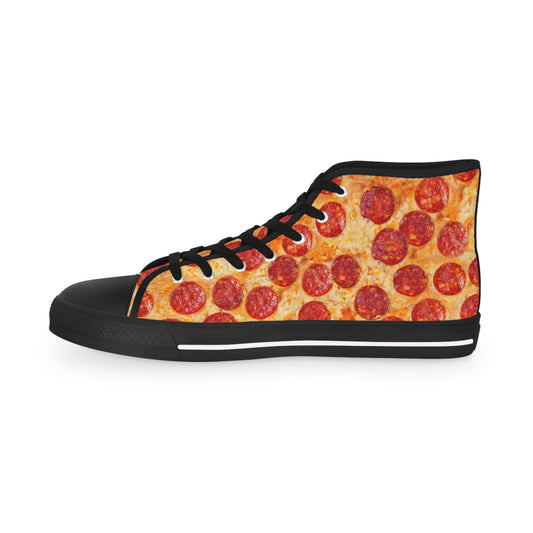 Pepperoni Pizza Men's High Top Sneakers