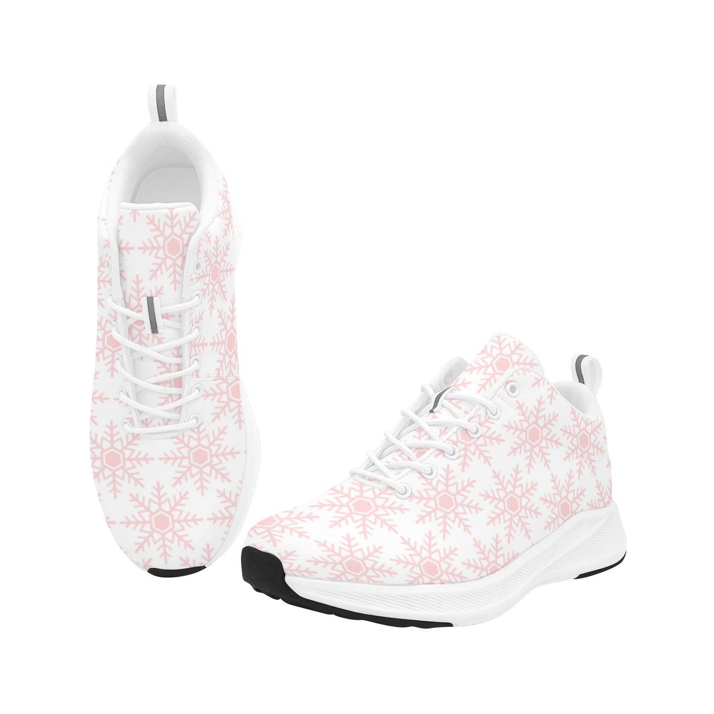 Pink Snowflake Christmas Women's Sneakers