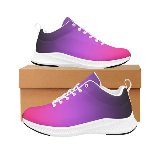 Pink, Purple and Black Ombre Women's Running Shoes