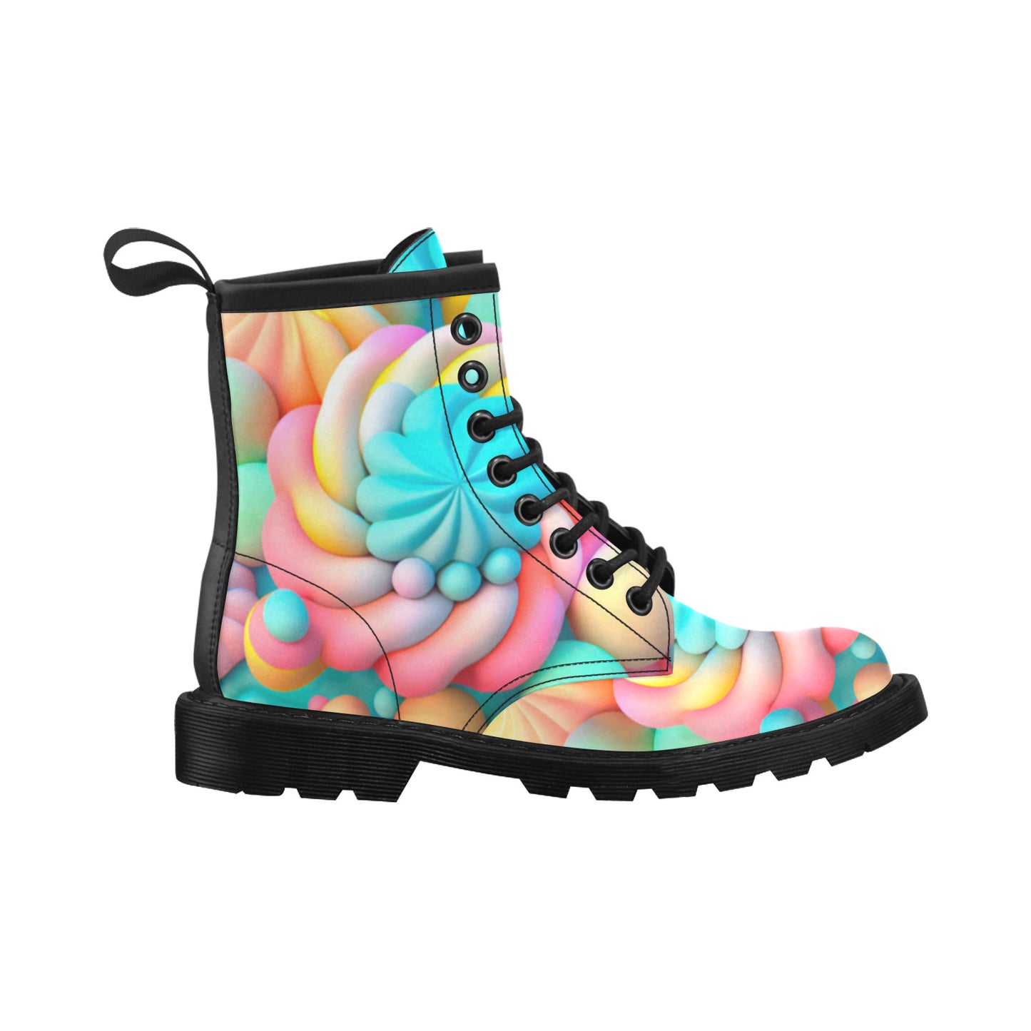 Sweet Marshmallows Women's Leather Martens Boots