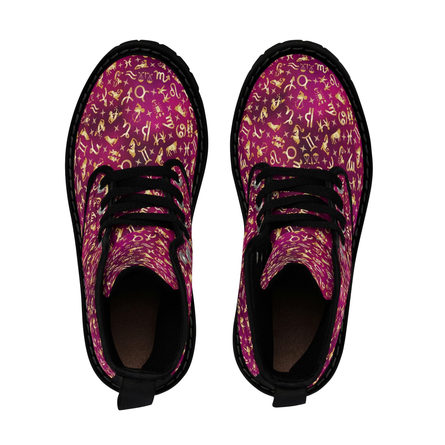 Daily Horoscopes Magenta Women's Canvas Boots