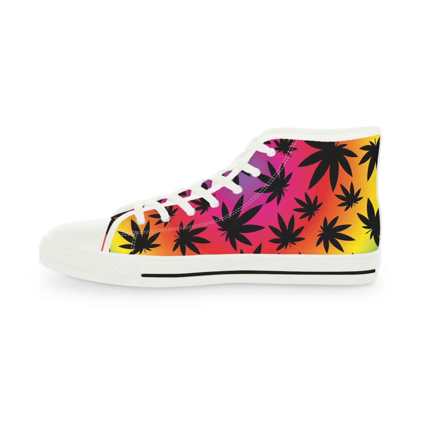 Ombre 420 Weed Chucks Men's High Top Sneakers