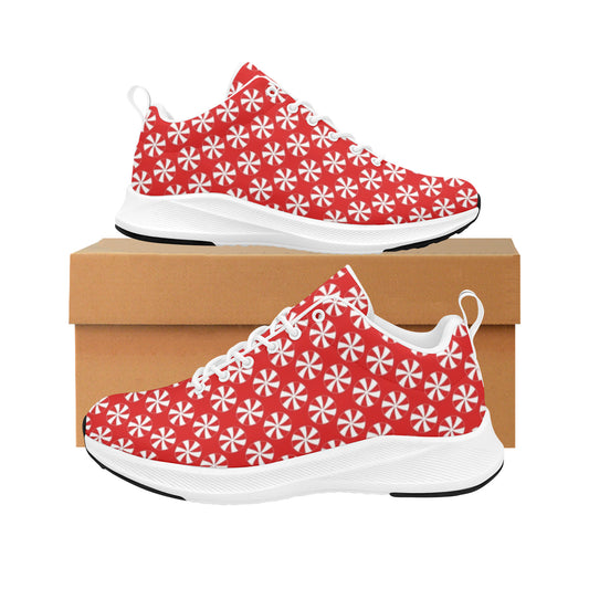 Peppermint Candy Christmas Women's Running Tennis Shoes