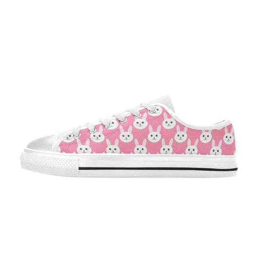 Pink Bunny Girl's Sneakers Canvas Kid's Shoes