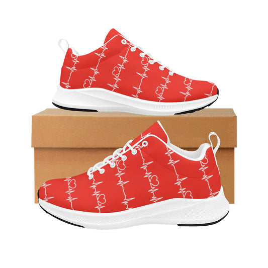 Monitor My Heart Nurse Women's Sneakers Tennis Shoes (Many Primary Colors)