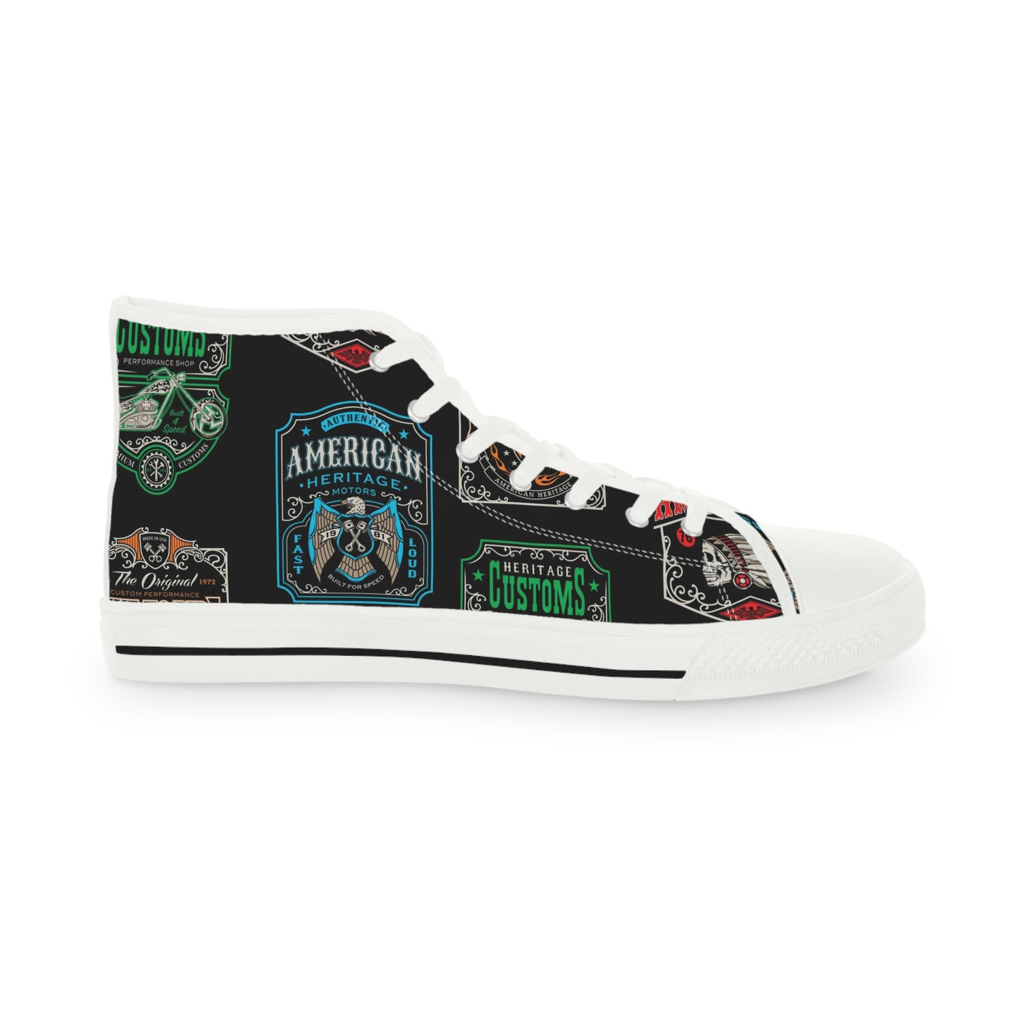 Motorcycle Club Men's High Top Sneakers