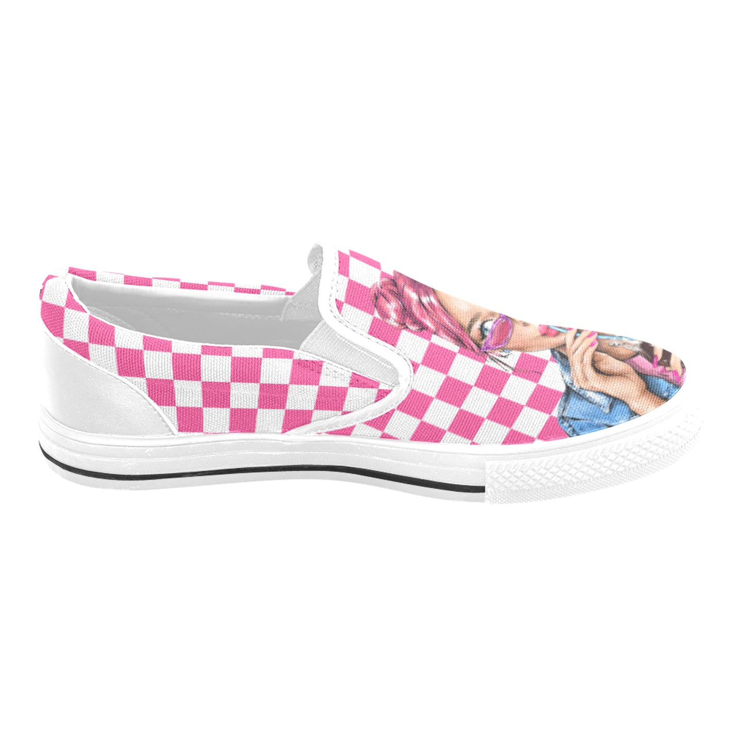 Soda Pop Girl Slip-on Canvas Kid's Shoes (Big Kid)