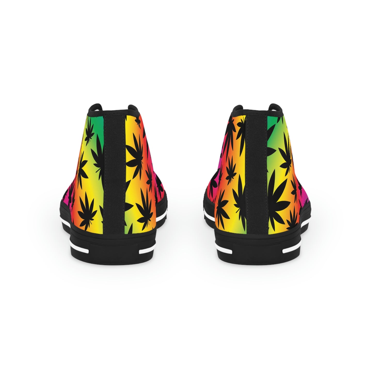 Ombre 420 Weed Chucks Men's High Top Sneakers