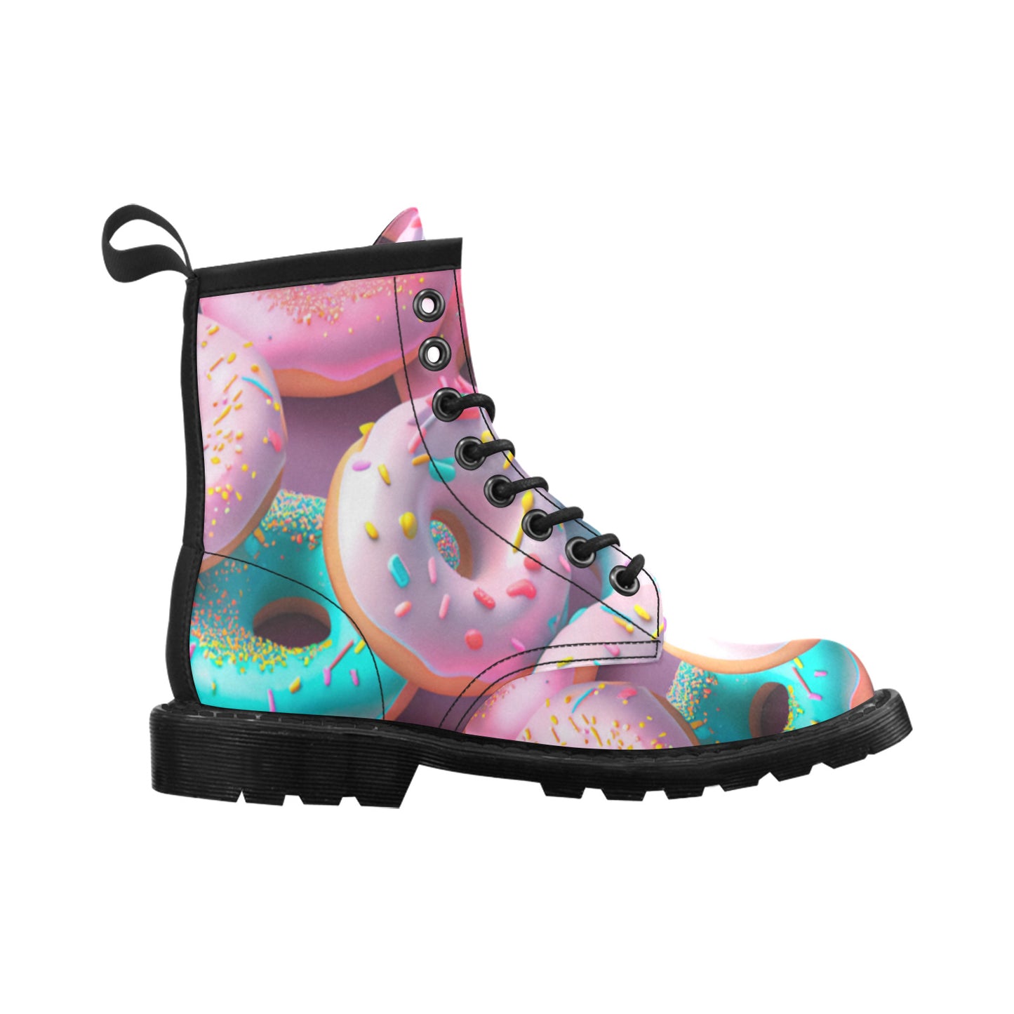 Donut With Sprinkles Women's Combat Boots