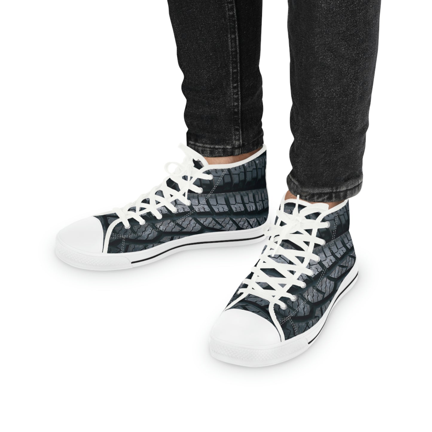 Tires Men's High Top Sneakers