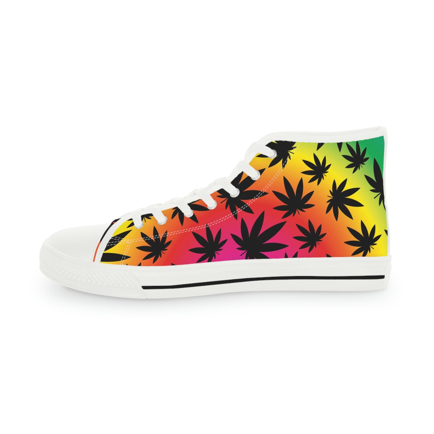 Ombre 420 Weed Chucks Men's High Top Sneakers