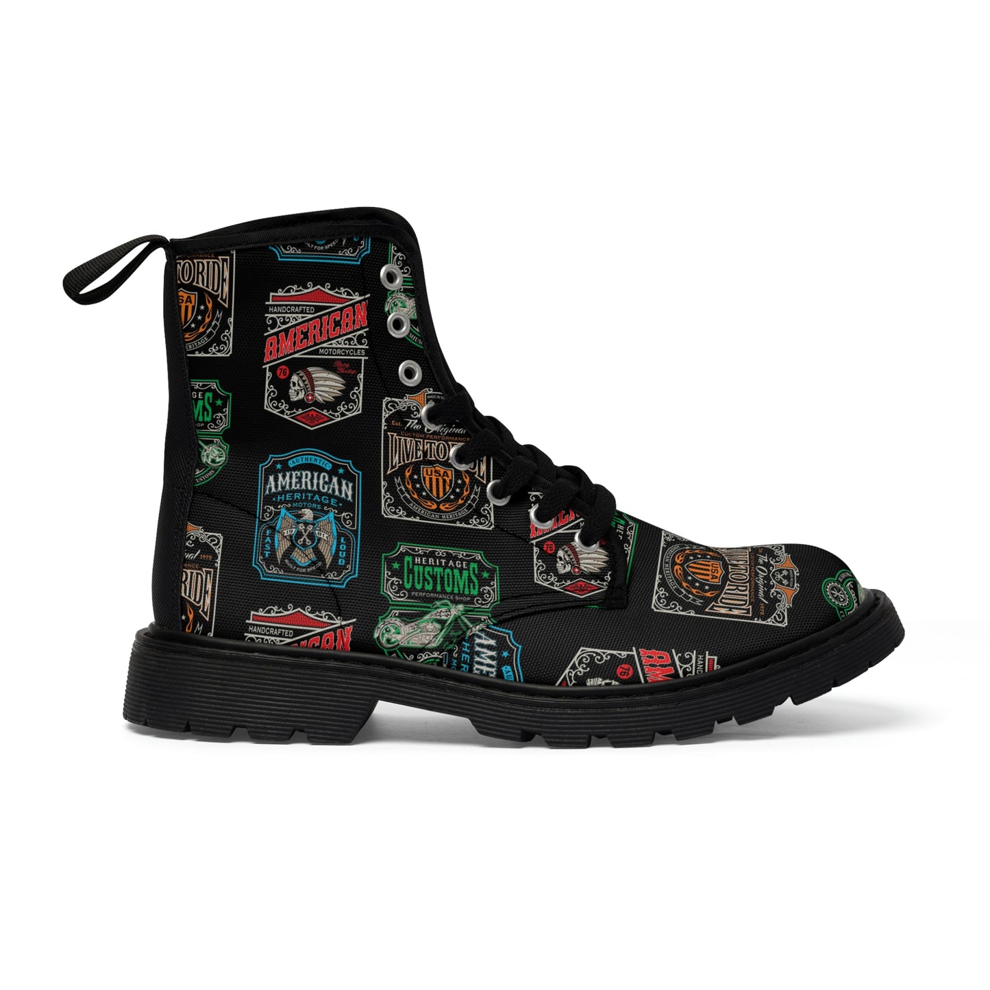 Biker Club Men's Canvas Boots