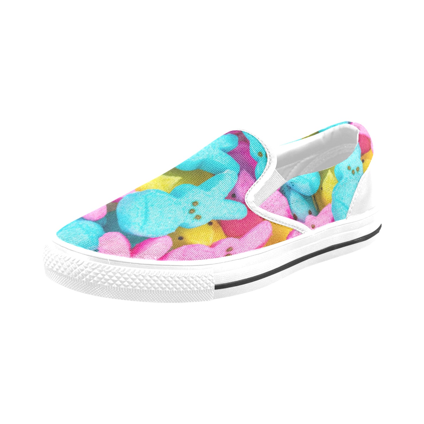 Easter Bunny Candy Slip-on Canvas Kid's Shoes (Big Kid)