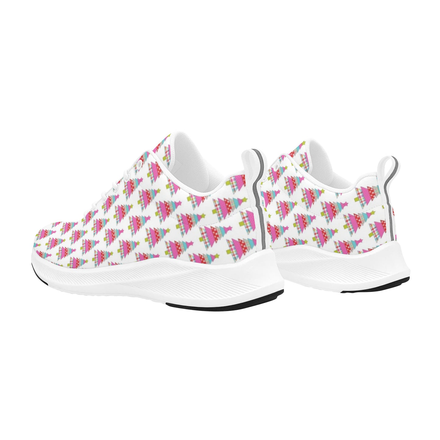 Multi Colored Xmas Trees Women's Running Sneakers