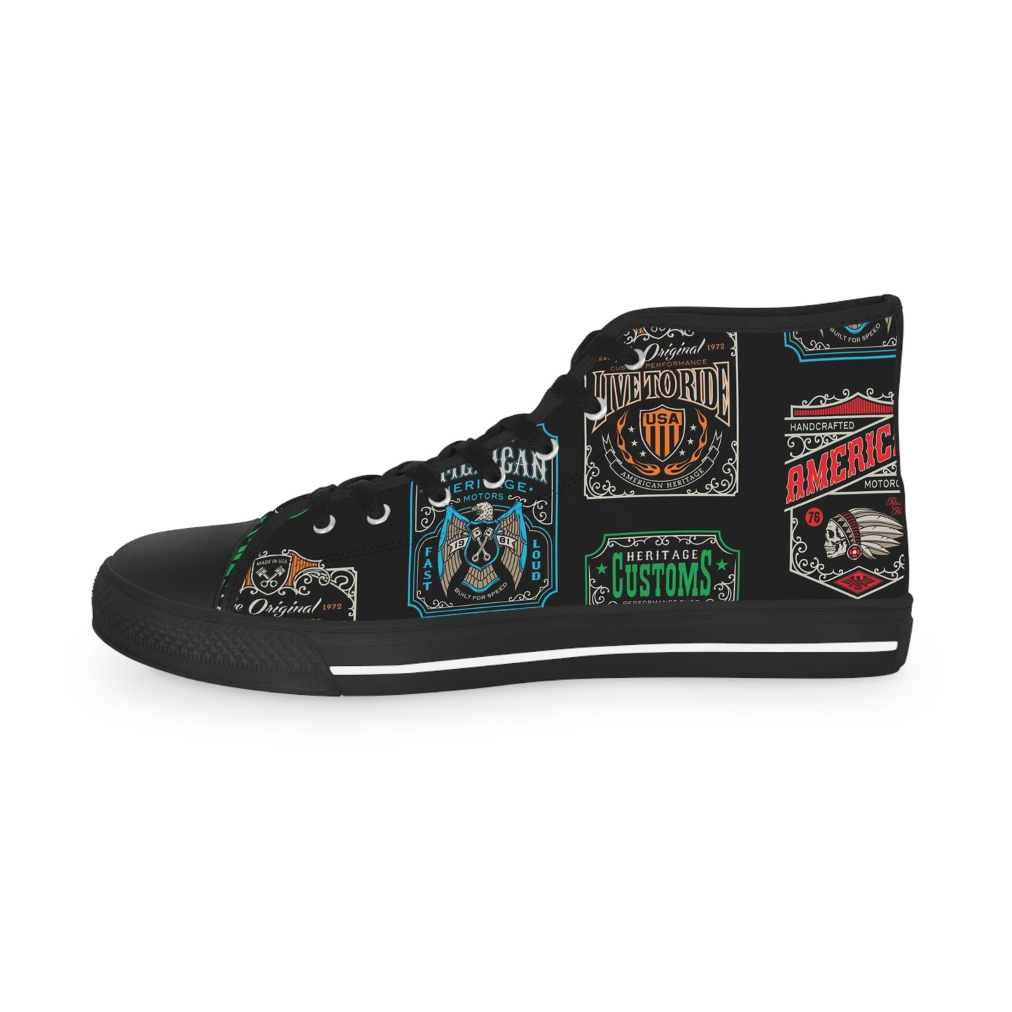 Motorcycle Club Men's High Top Sneakers