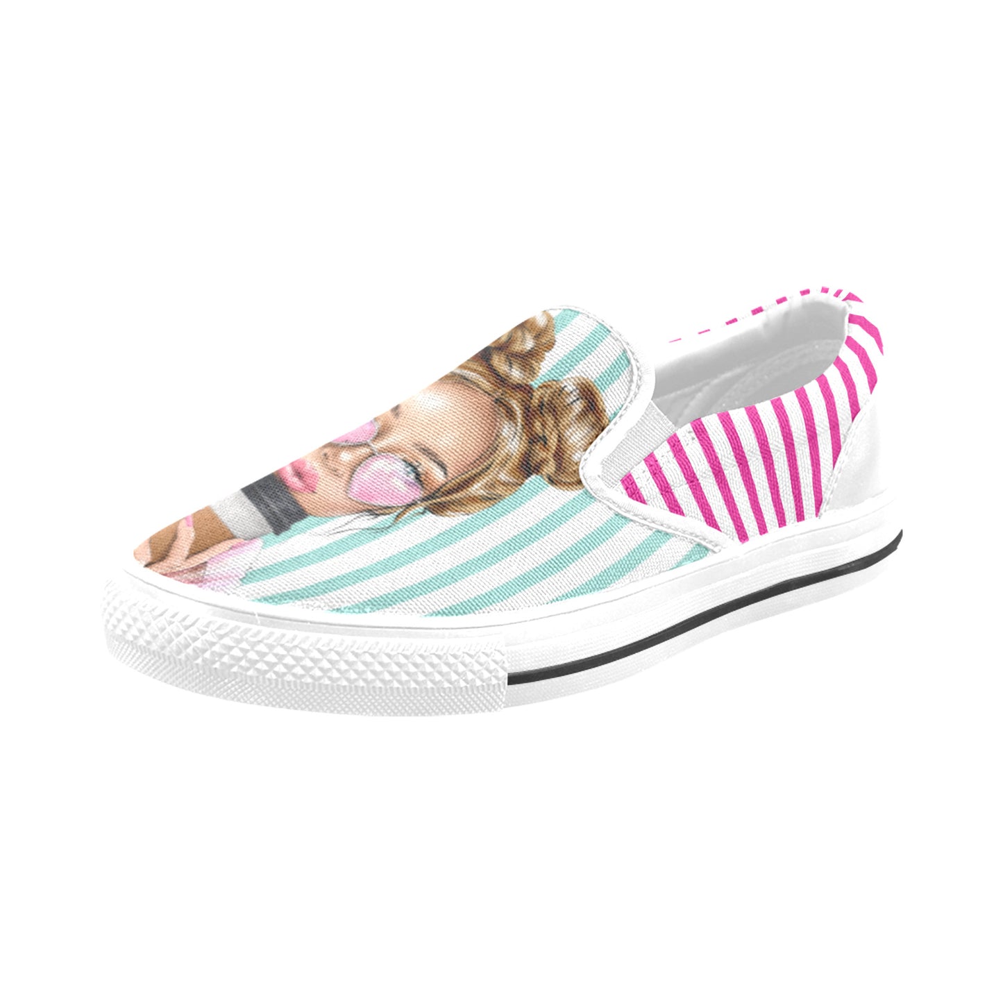 Latte Girl Slip-on Canvas Kid's Shoes (Big Kid)