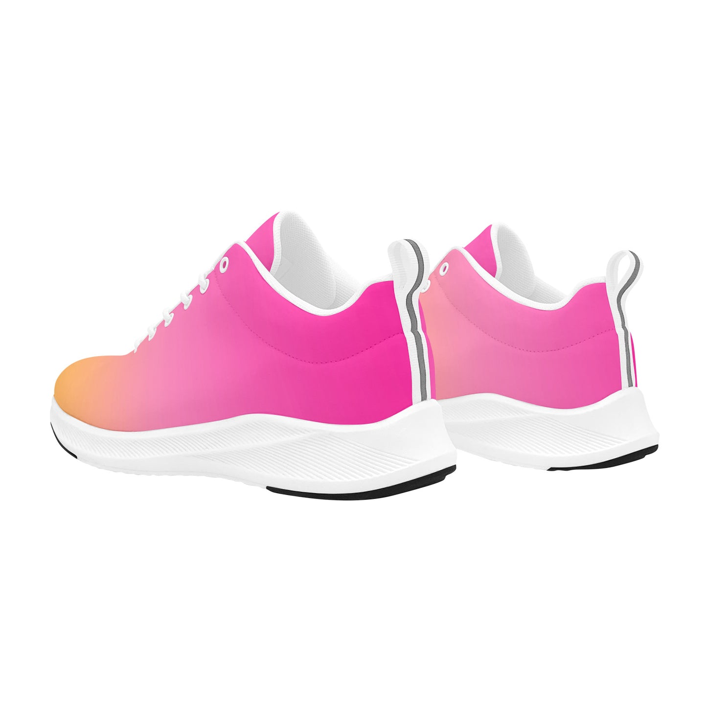 Pink and Orange Ombre Women's Running Shoes