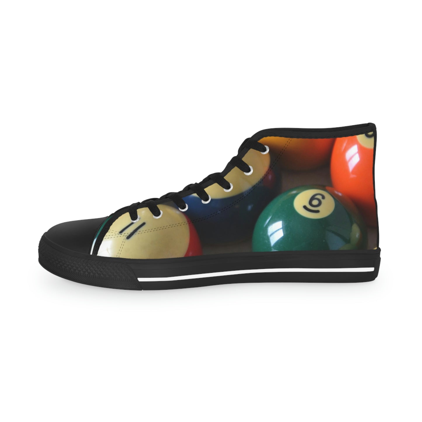 Pool Table Balls Men's High Top Sneakers