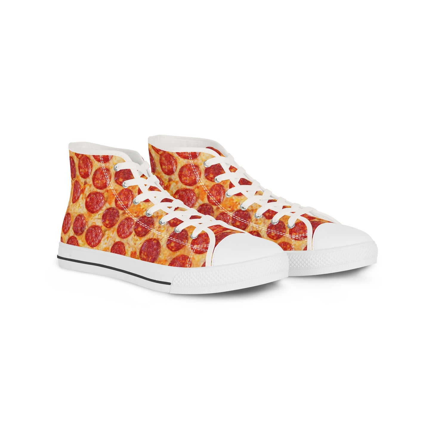 Pepperoni Pizza Men's High Top Sneakers