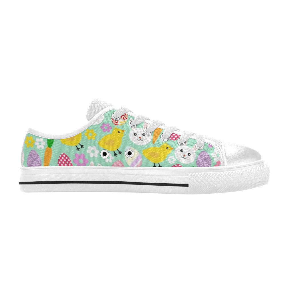 All Things Easter Girl's Sneakers Canvas Big Kid's Shoes