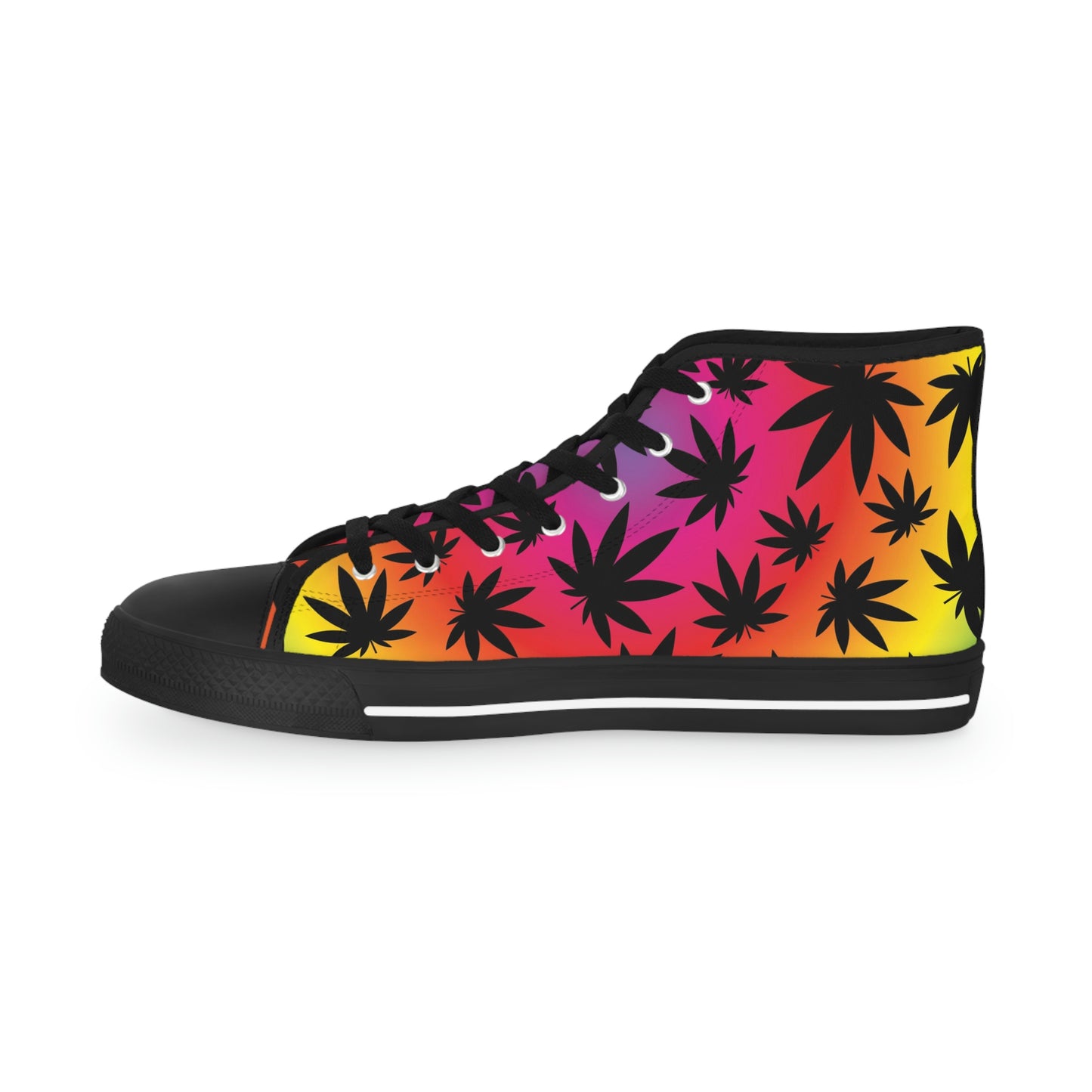 Ombre 420 Weed Chucks Men's High Top Sneakers