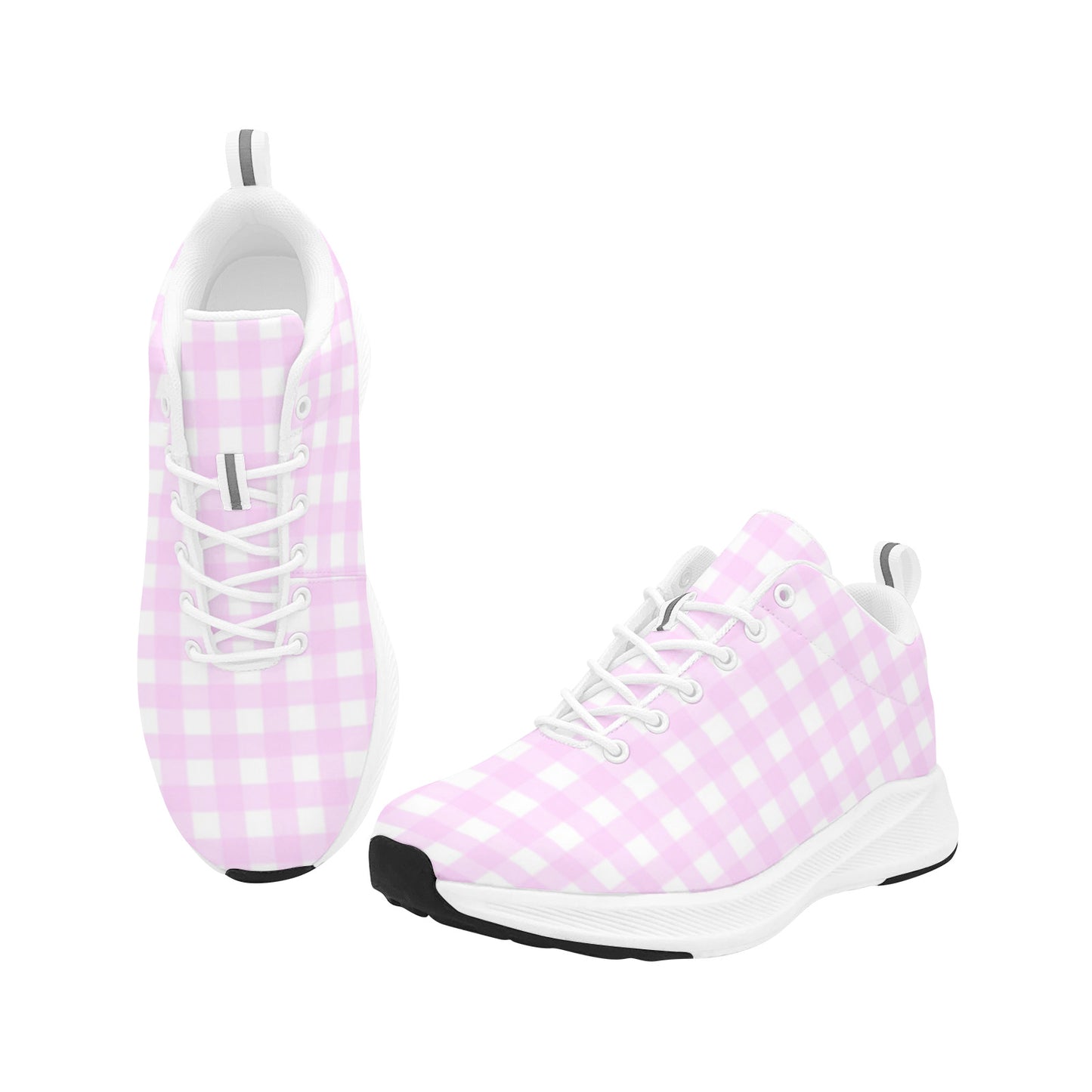 Pink Gingham Margot Inspired Women's Sneakers