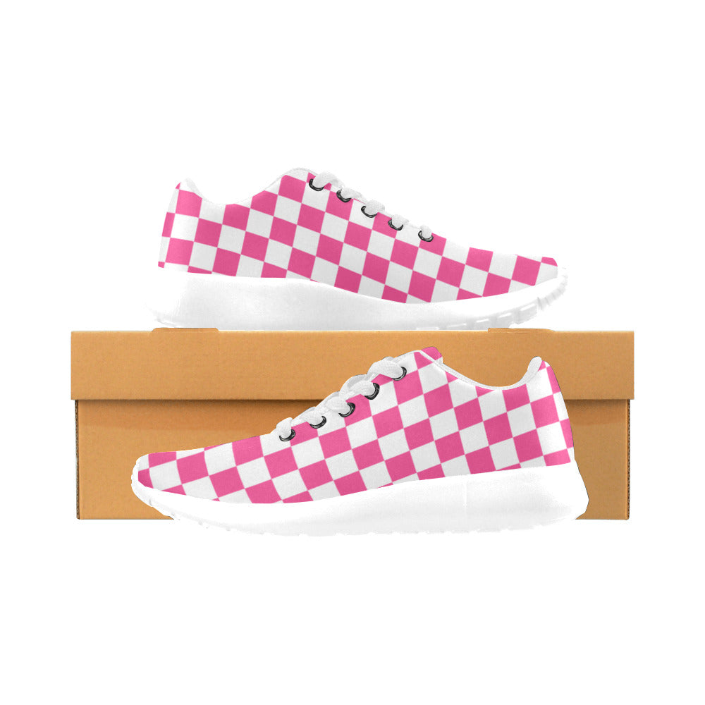 Pink Checkers Kid's Sneakers (Toddlers and Big Kids)