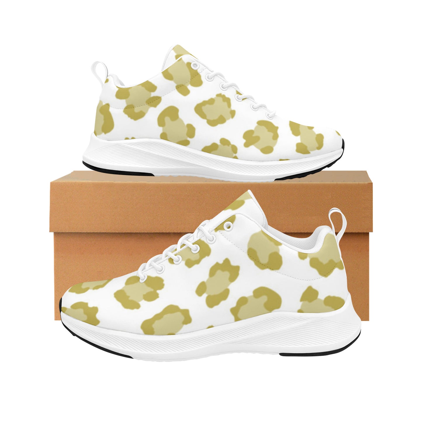 Pastel Leopard Print Women's Sneakers