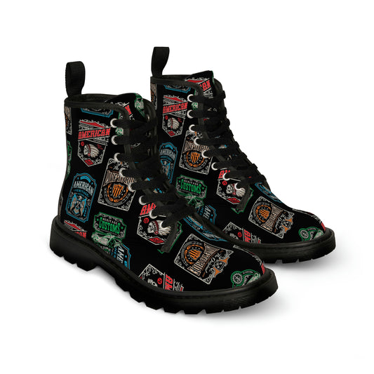 Biker Club Men's Canvas Boots