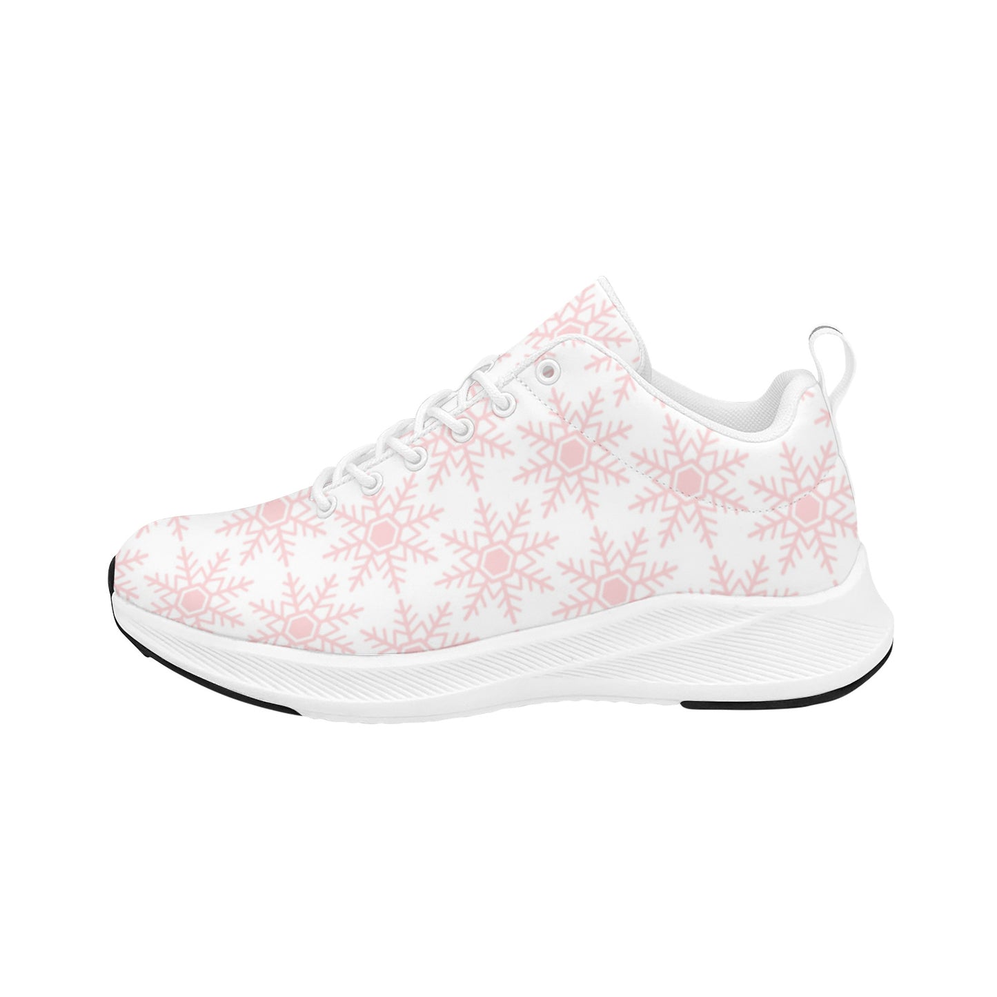 Pink Snowflake Christmas Women's Sneakers