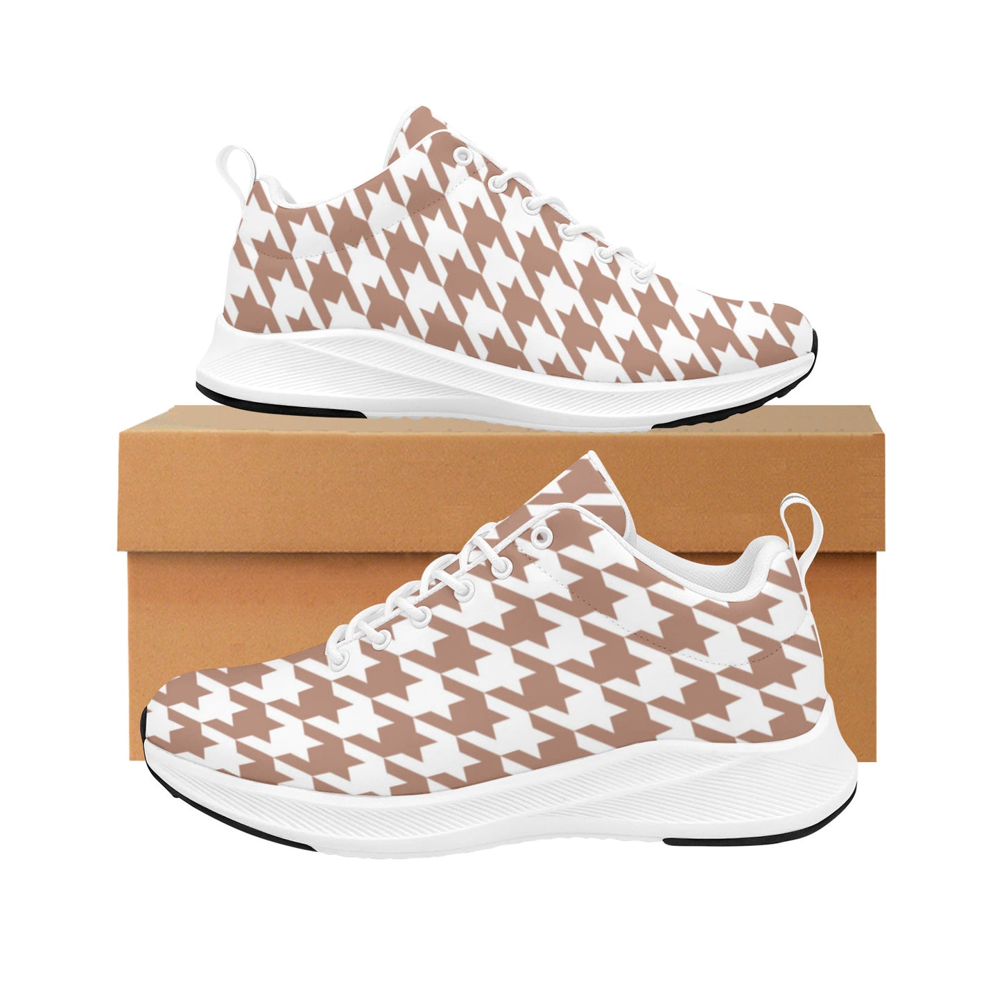 Houndtooth Neutrals Women's Sneakers