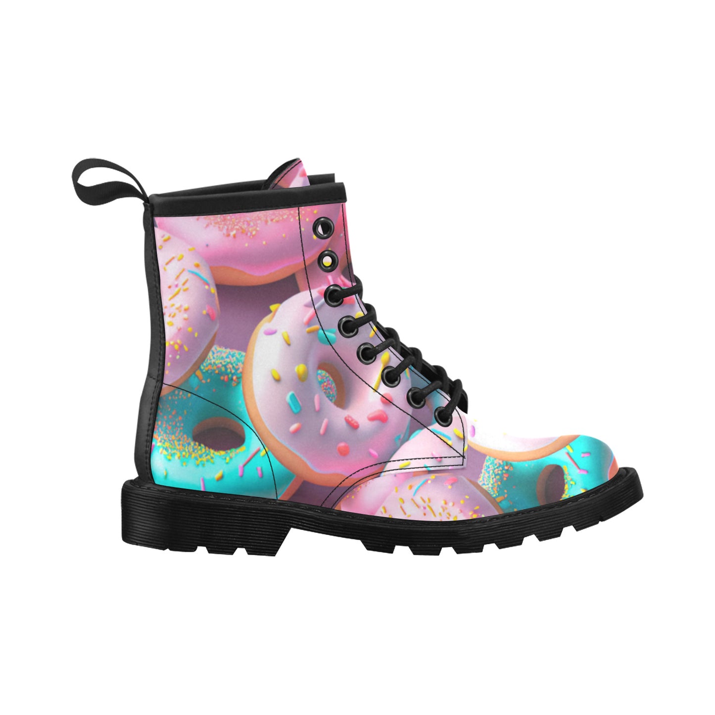 Donut With Sprinkles Women's Combat Boots