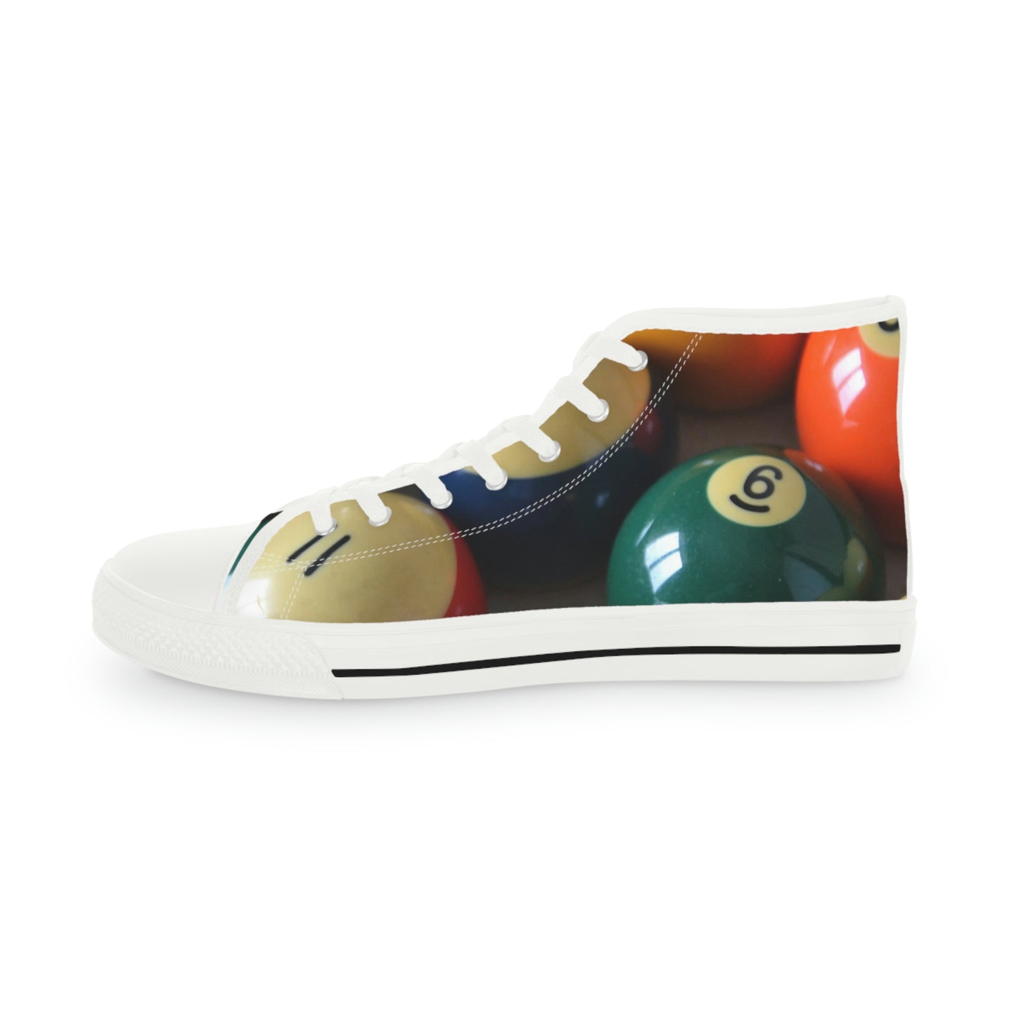 Pool Table Balls Men's High Top Sneakers