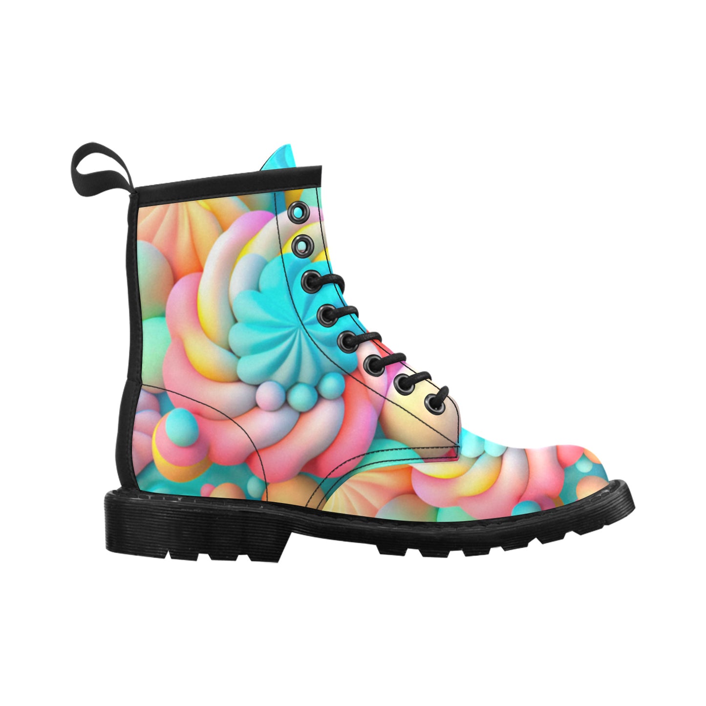 Sweet Marshmallows Women's Leather Martens Boots