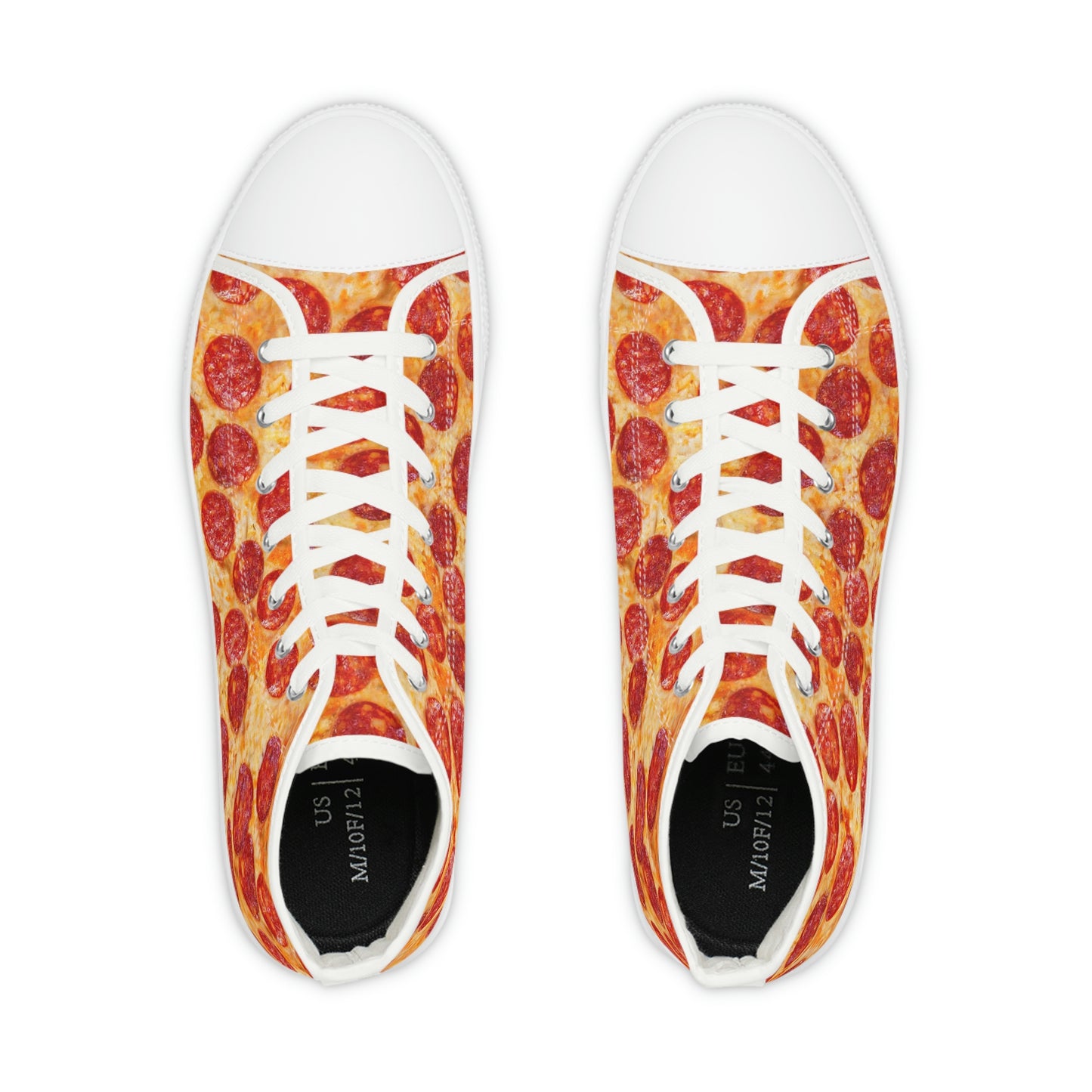 Pepperoni Pizza Men's High Top Sneakers