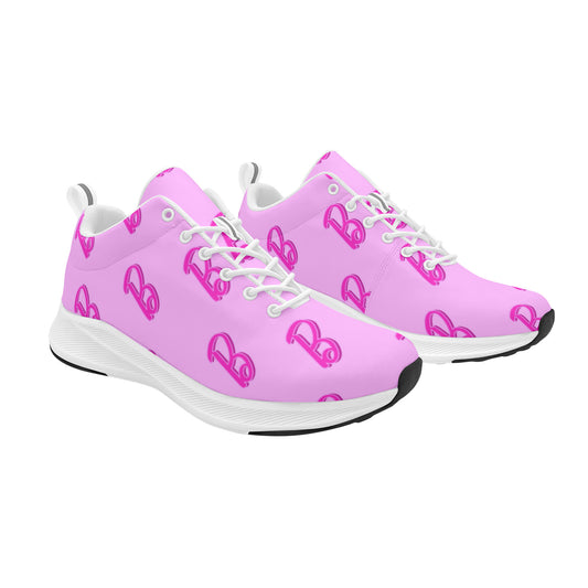 Pink B Pattern Barbie Inspired Women's Running Shoes