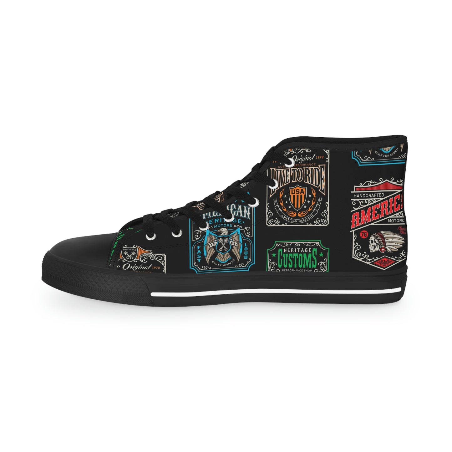 Motorcycle Club Men's High Top Sneakers